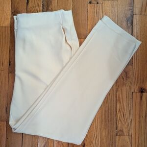 Club Monaco Cream Slim Leg Dress Pants